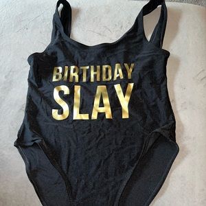 Birthday slay swimsuit